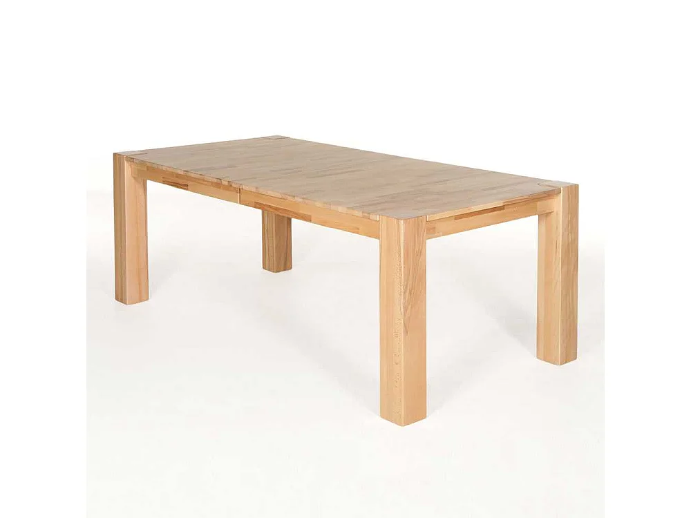 Esszimmertisch aus Kernbuche Massivholz mit Kulissenauszug