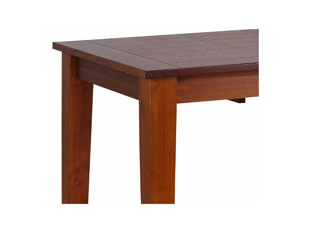 Tisch Esszimmer Esstisch in Holz Braun lackiert