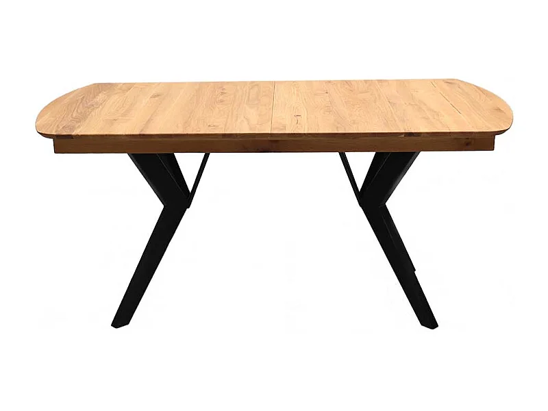 Mittelauszug Tisch in Eichefarben Schwarz