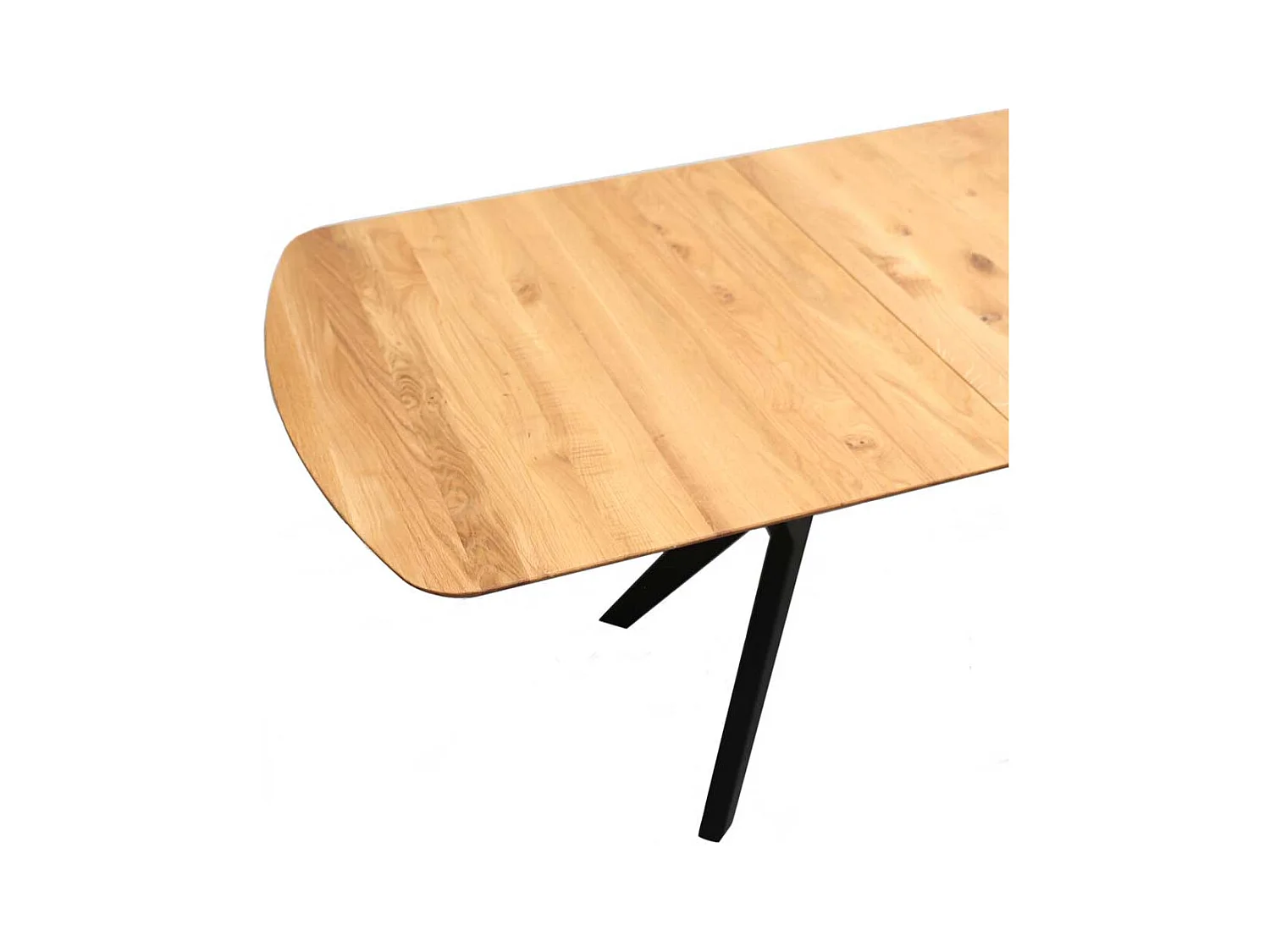 Mittelauszug Tisch in Eichefarben Schwarz