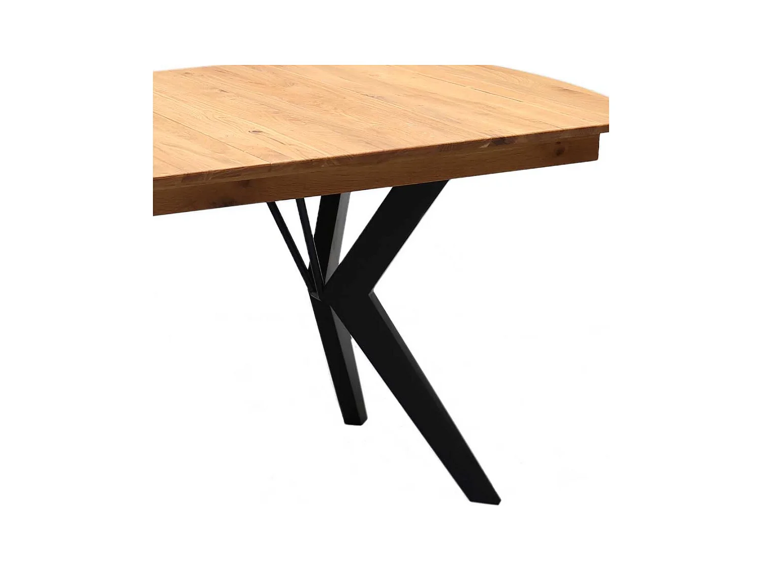 Mittelauszug Tisch in Eichefarben Schwarz