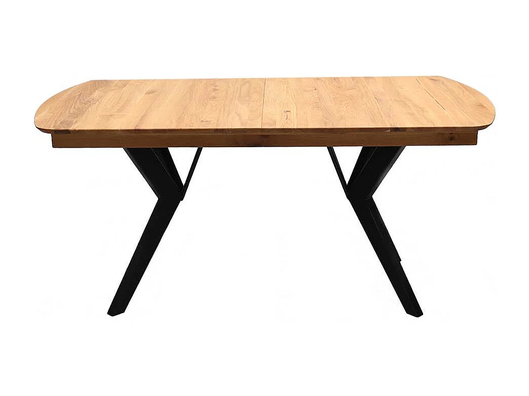 Mittelauszug Tisch in Eichefarben Schwarz