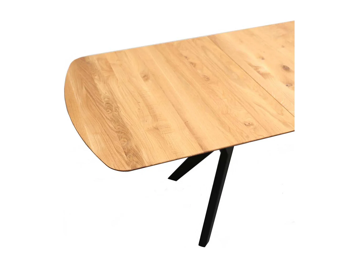 Mittelauszug Tisch in Eichefarben Schwarz