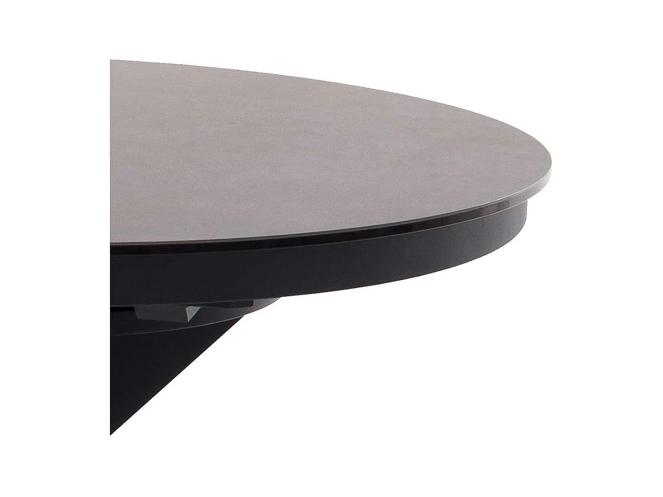 Esstisch in Schwarz und Anthrazit einer Einlegeplatte