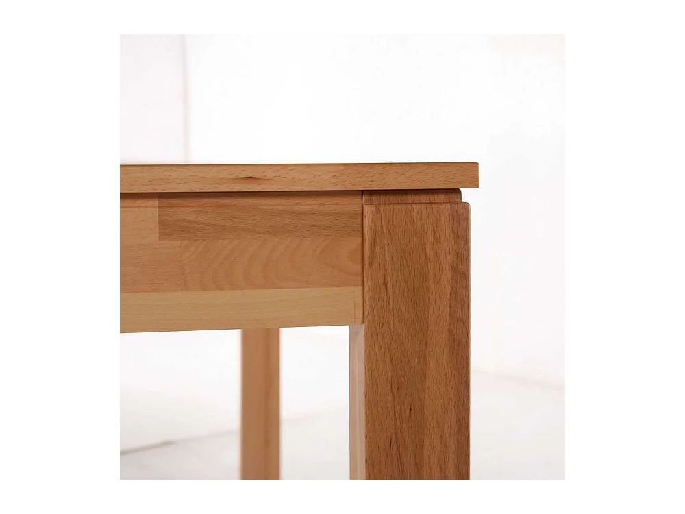 Massivholztisch aus Kernbuche Kulissenauszug