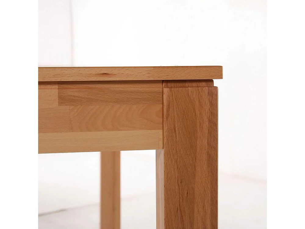 Massivholztisch aus Kernbuche Kulissenauszug