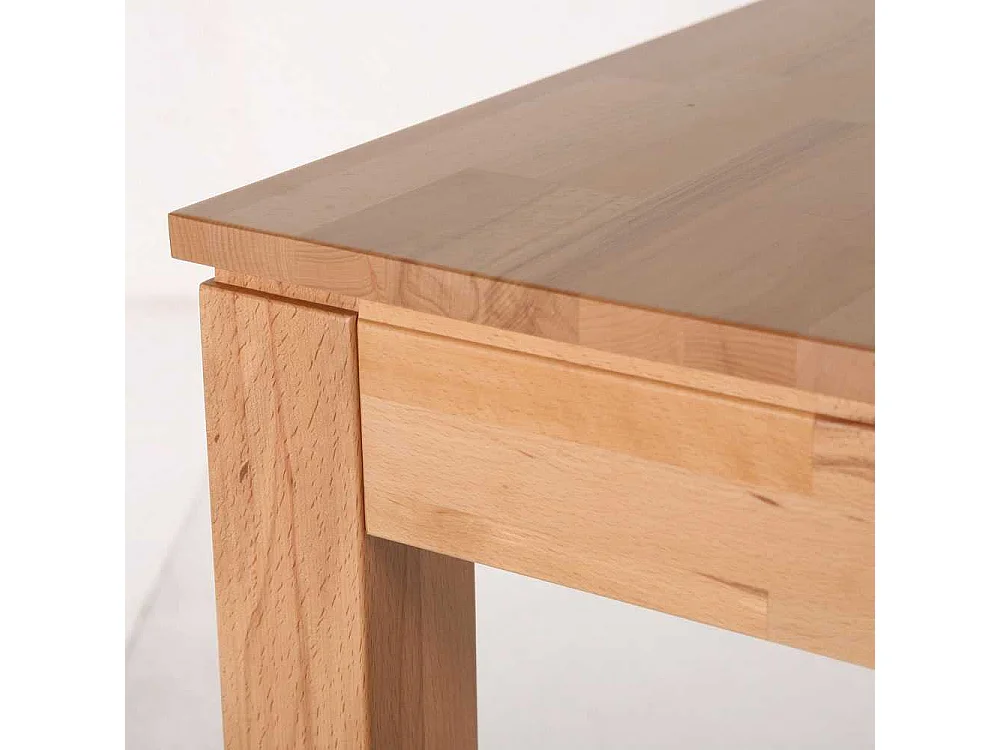 Massivholztisch aus Kernbuche Kulissenauszug