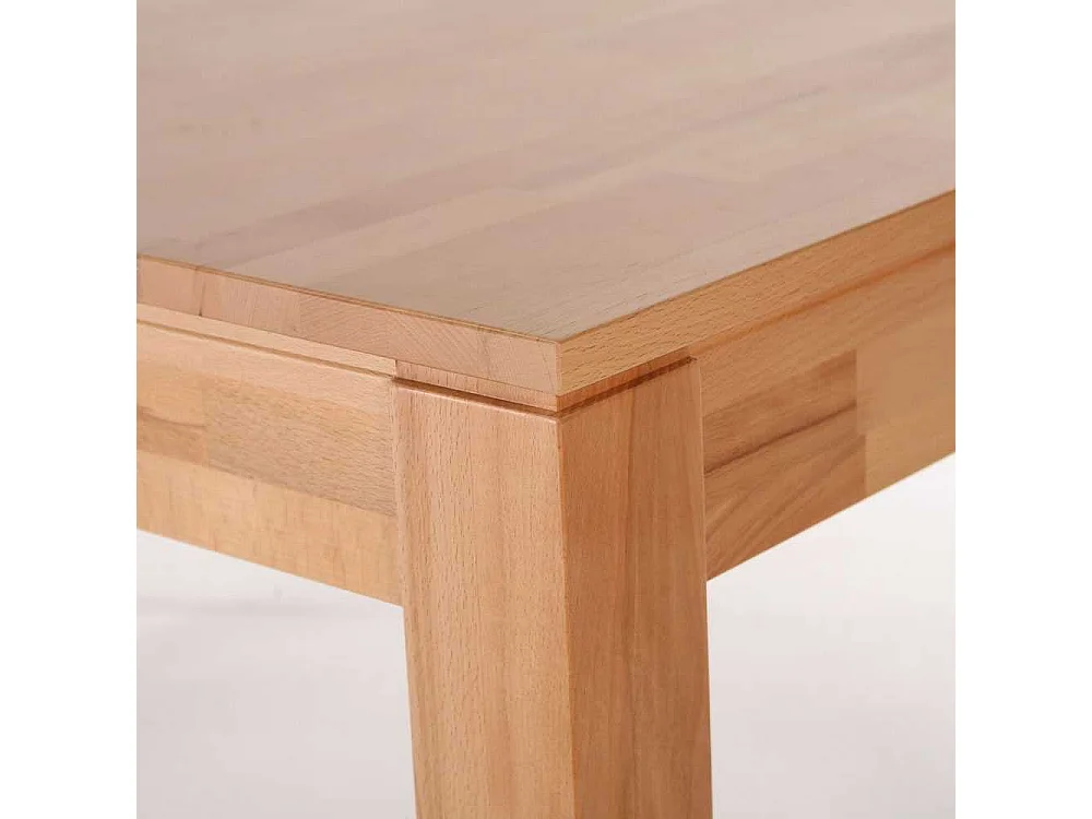 Massivholztisch aus Kernbuche Kulissenauszug