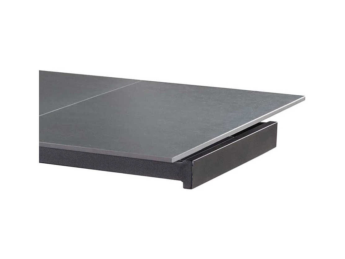 Hochwertiger Ausziehtisch mit Keramikplatte zwei Einlegeplatten