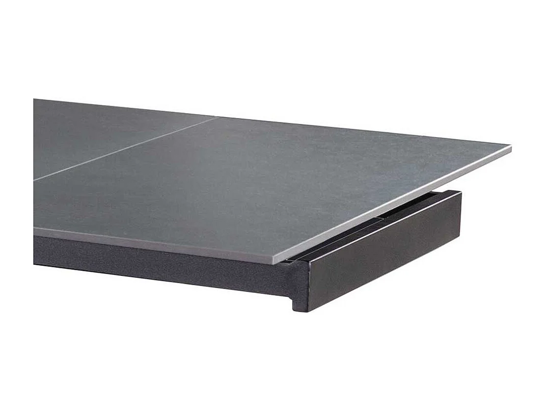 Hochwertiger Ausziehtisch mit Keramikplatte zwei Einlegeplatten