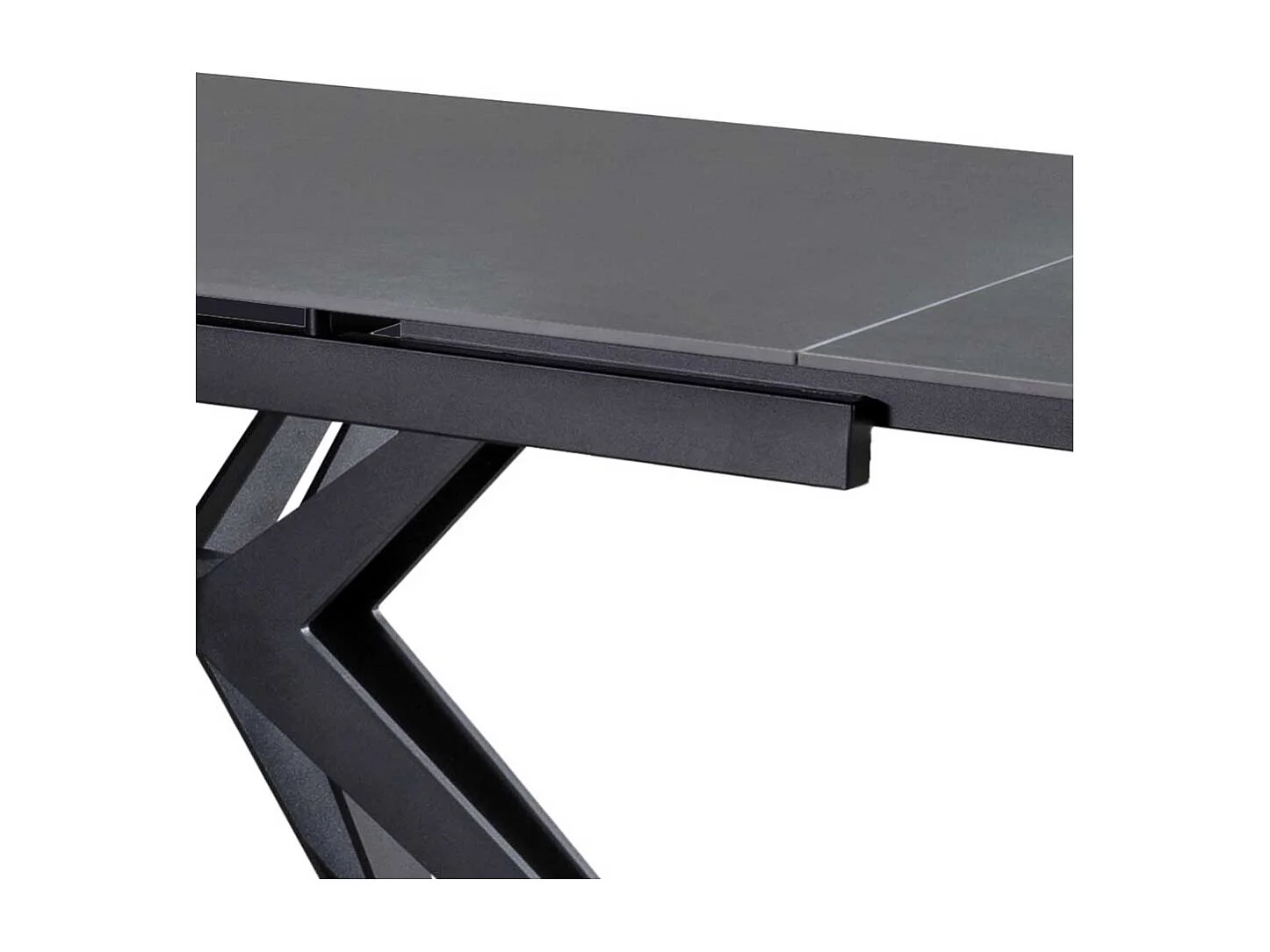 Hochwertiger Ausziehtisch mit Keramikplatte zwei Einlegeplatten