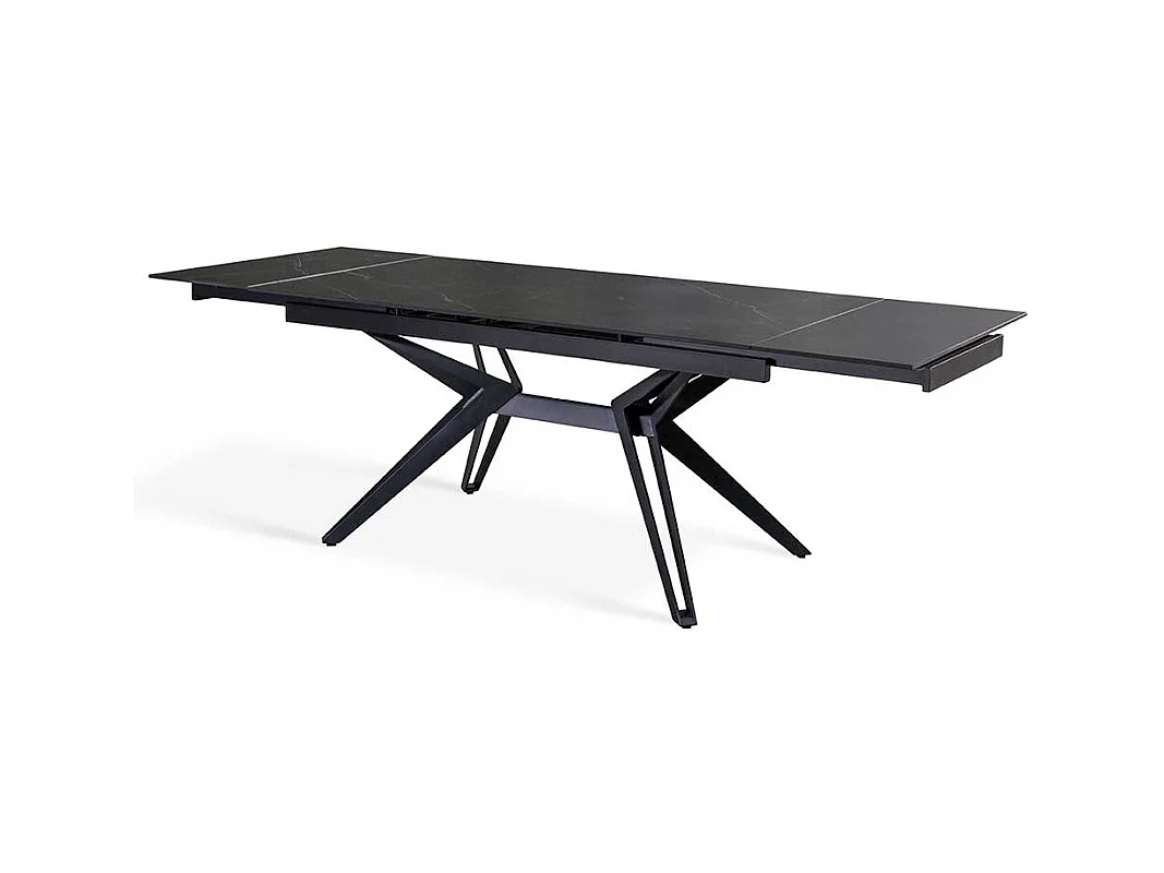 Luxus Esstisch mit Keramikplatte zwei Einlegeplatten