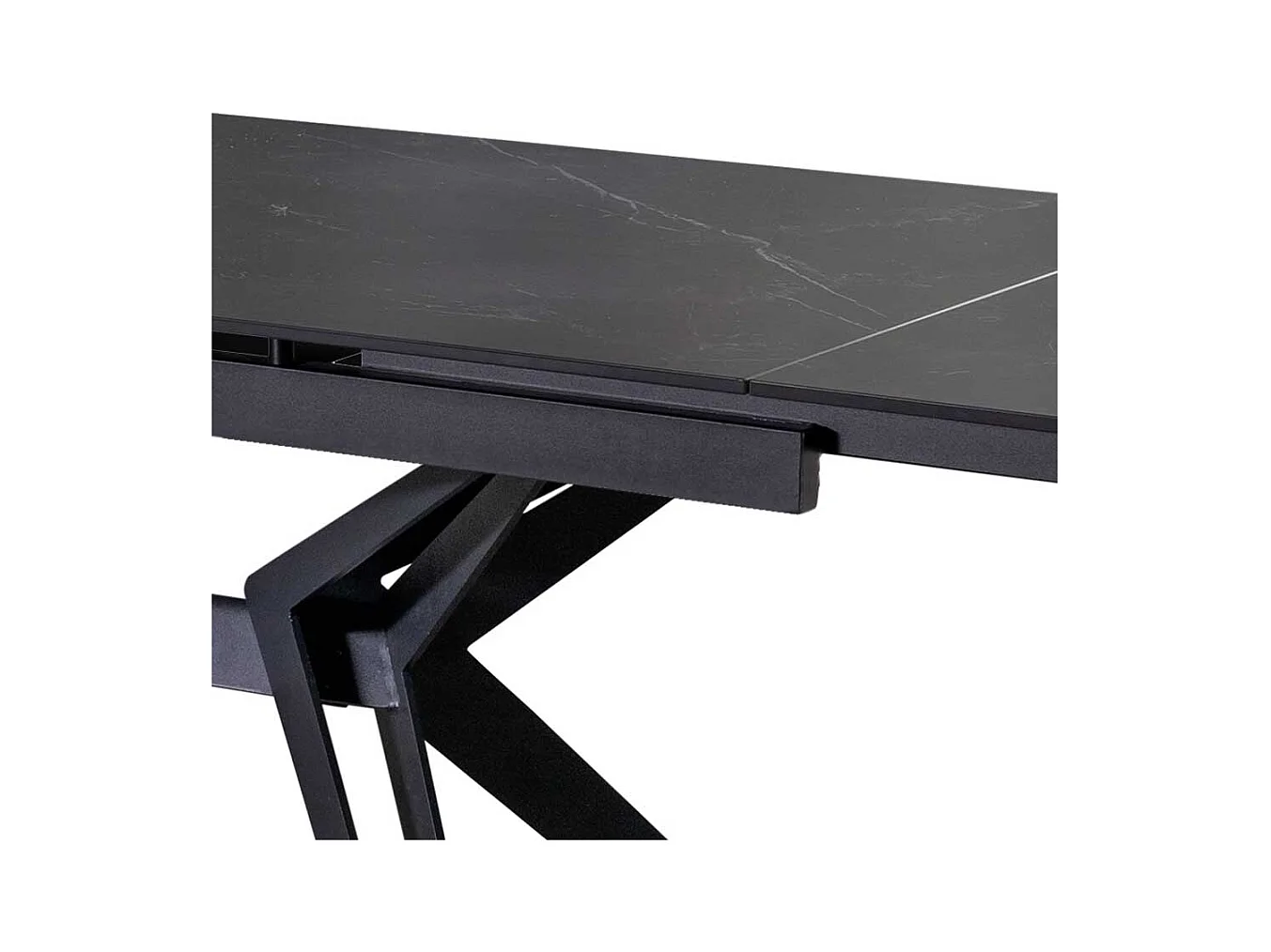 Luxus Esstisch mit Keramikplatte zwei Einlegeplatten