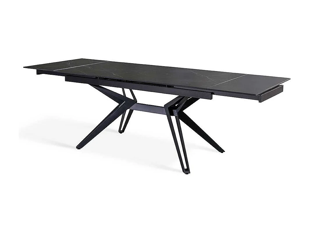 Luxus Esstisch mit Keramikplatte zwei Einlegeplatten