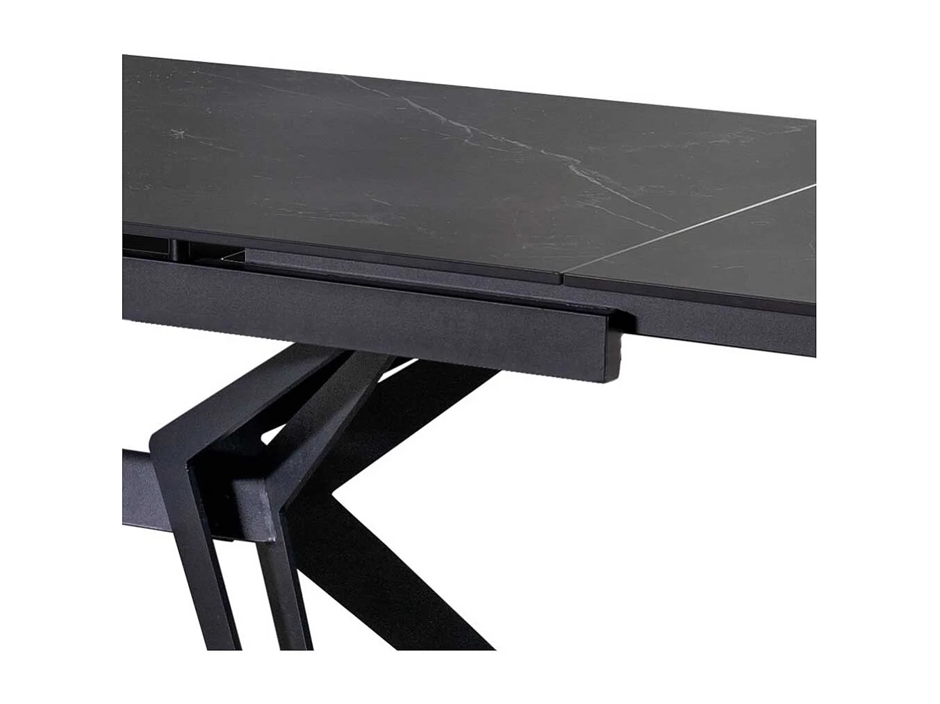 Luxus Esstisch mit Keramikplatte zwei Einlegeplatten