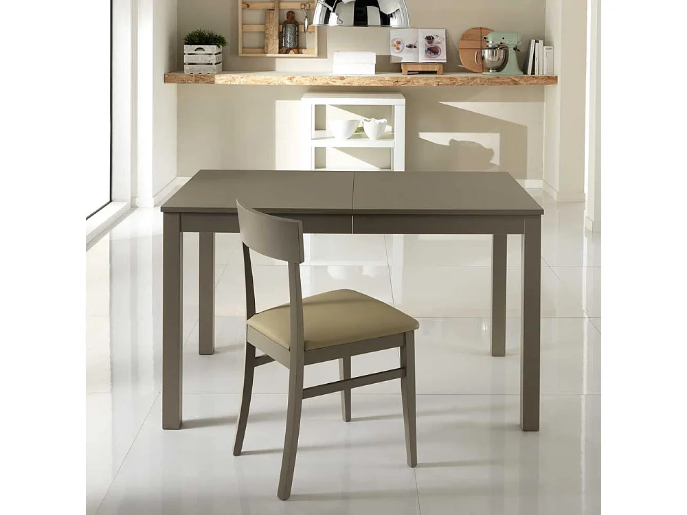 Esstisch in Grau lackiert Buche