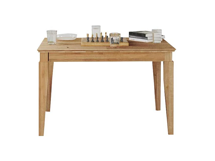 Esszimmertisch aus Wildeiche Massivholz verlängerbar