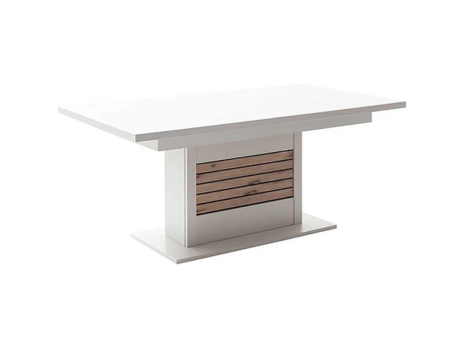 Esszimmer Tisch mit Auszug in modernem Design zwei Einlegeplatten