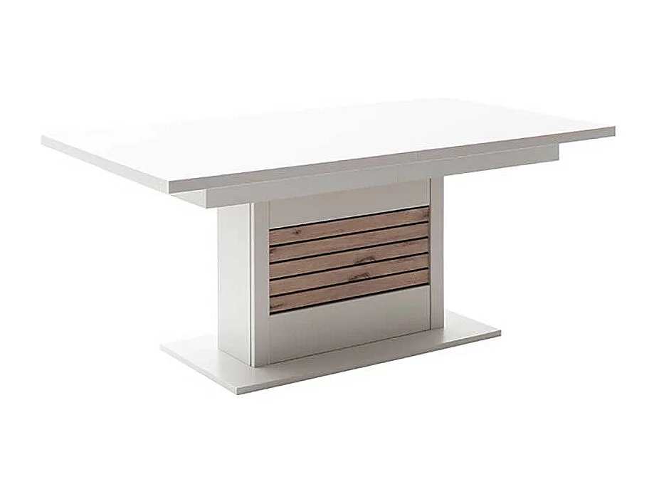 Esszimmer Tisch mit Auszug in modernem Design zwei Einlegeplatten