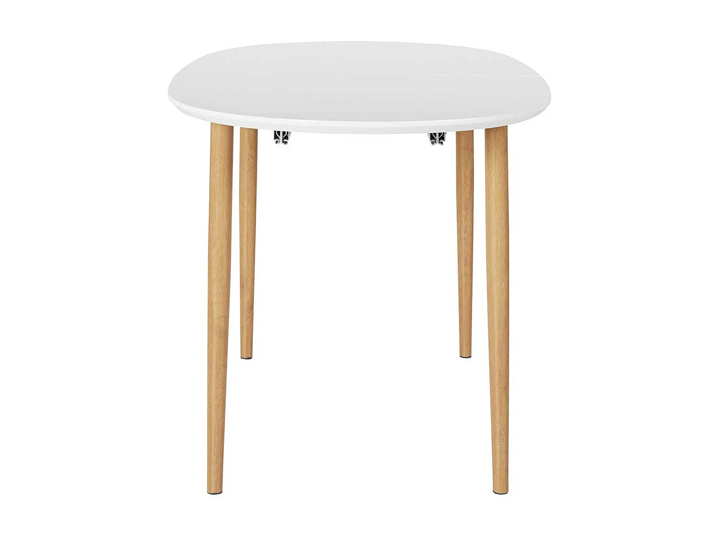 Esstisch Ausziehtisch in Weiß mit Vierfußgestell