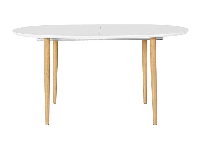 Esstisch Ausziehtisch in Weiß mit Vierfußgestell