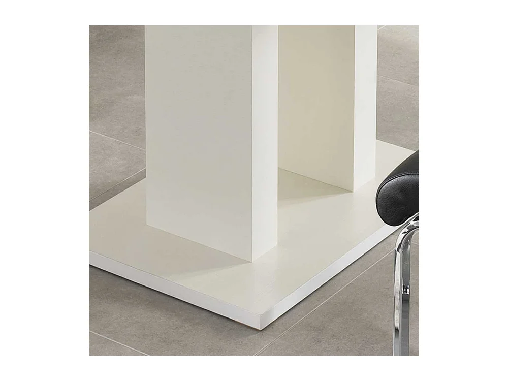 Esszimmertisch in Weiß Kopfauszug