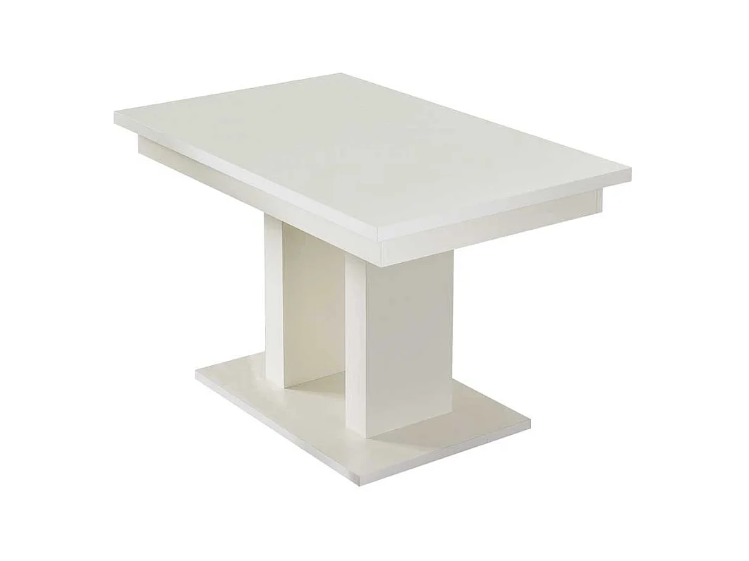 Esszimmertisch in Weiß Kopfauszug