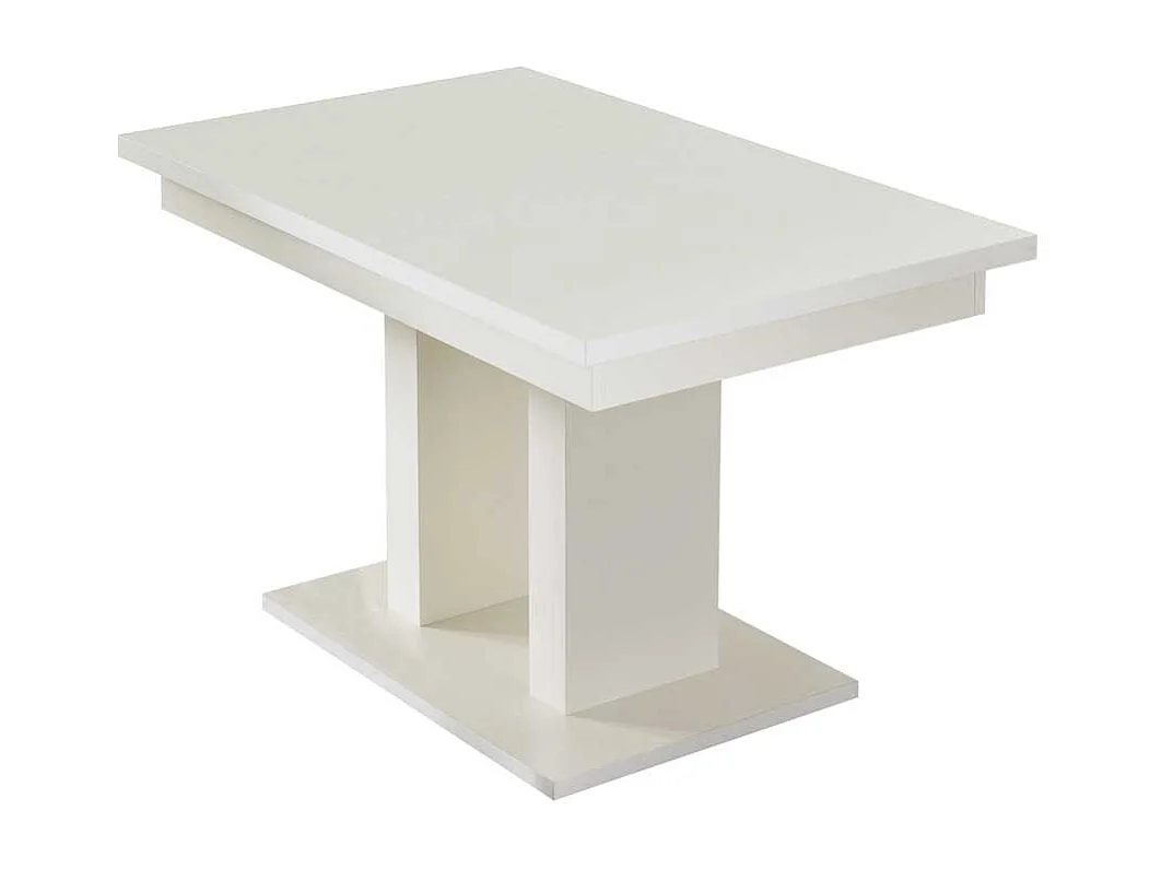 Esszimmertisch in Weiß Kopfauszug