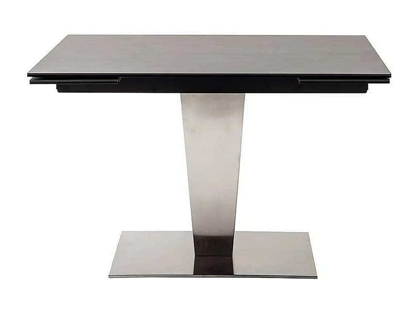 Ausziehtisch Esszimmer aus Sicherheitsglas - Keramik Edelstahl