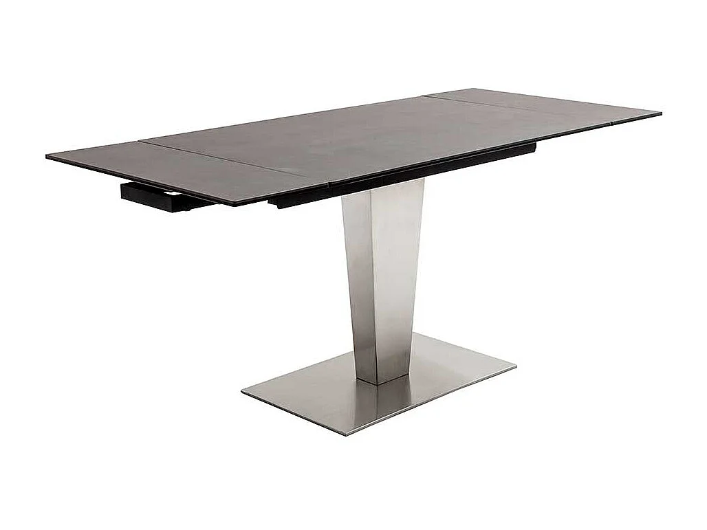 Ausziehtisch Esszimmer aus Sicherheitsglas - Keramik Edelstahl