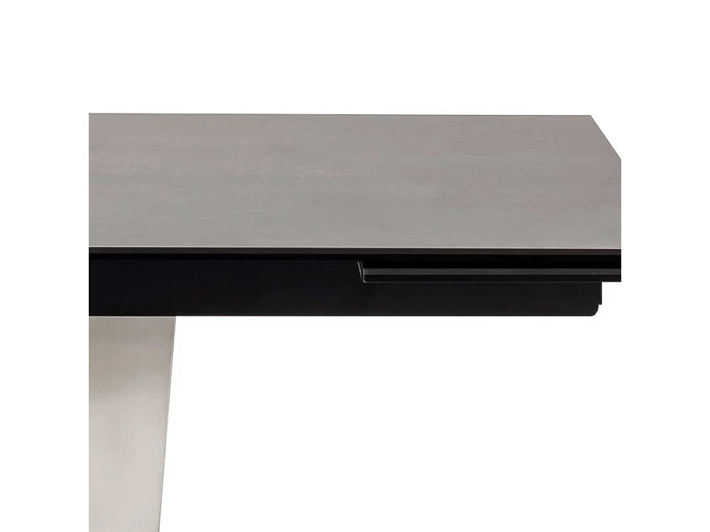 Ausziehtisch Esszimmer aus Sicherheitsglas - Keramik Edelstahl