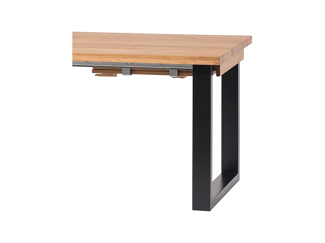 Massivholztisch mit Bügelgestell Industry und Loft Stil