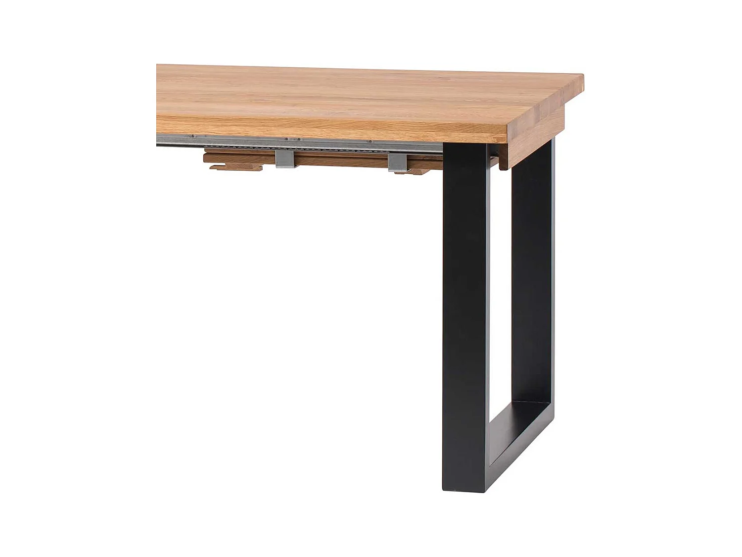 Massivholztisch mit Bügelgestell Industry und Loft Stil