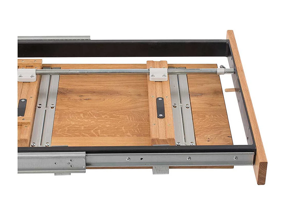 Massivholztisch mit Bügelgestell Industry und Loft Stil