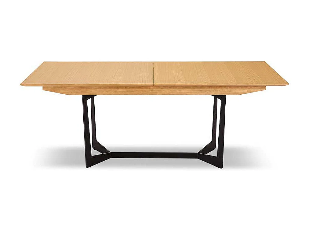 Ausziehtisch mit Eiche furniert Retrostil