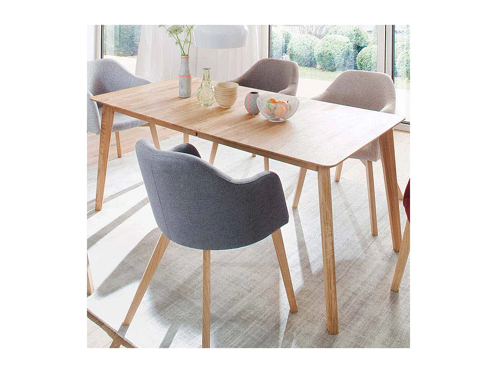 Ausziehtisch aus Eiche Massivholz geölt