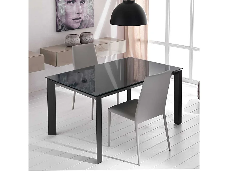 Esstisch in Anthrazit Kopfauszug