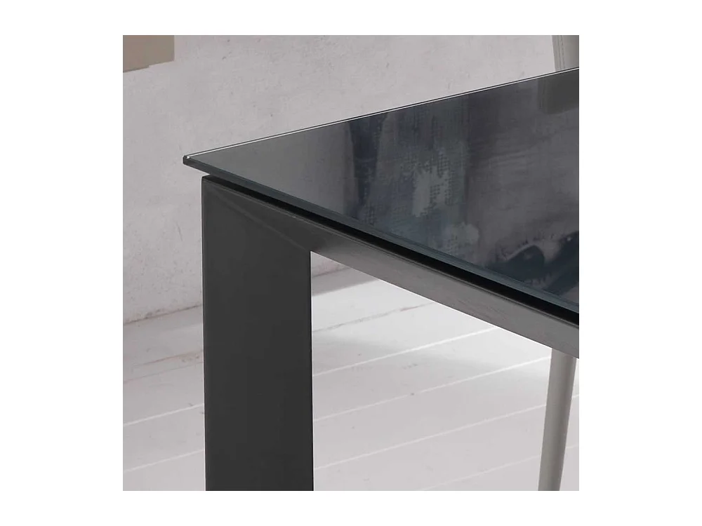 Esstisch in Anthrazit Kopfauszug