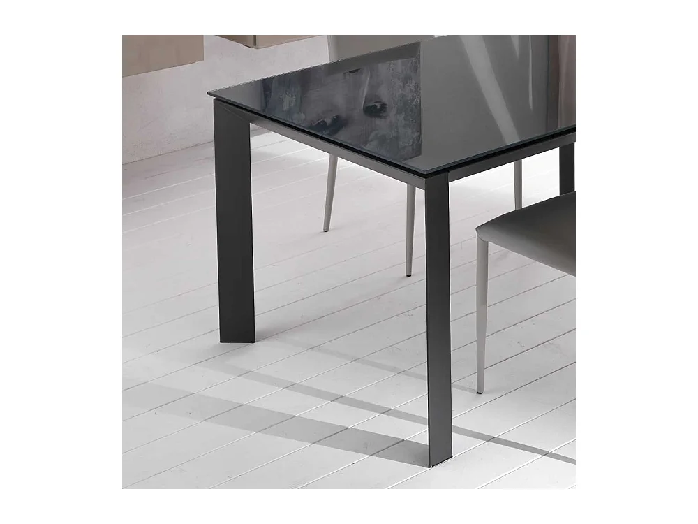 Esstisch in Anthrazit Kopfauszug