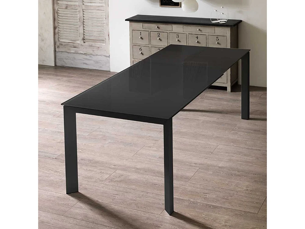 Esstisch in Anthrazit Kopfauszug