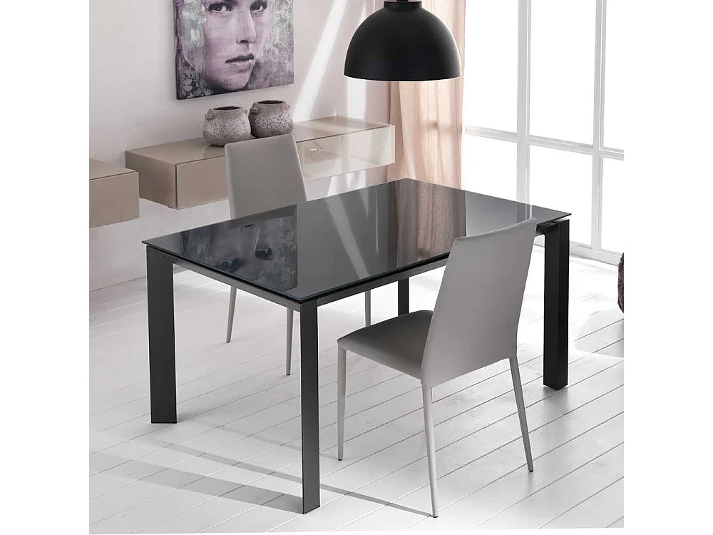 Esstisch in Anthrazit Kopfauszug