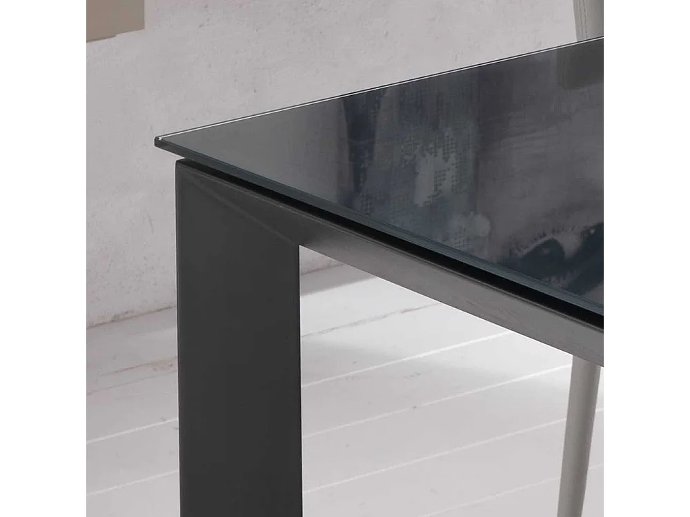 Esstisch in Anthrazit Kopfauszug