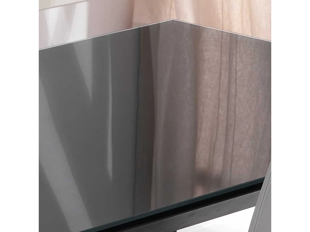 Esstisch in Anthrazit Kopfauszug