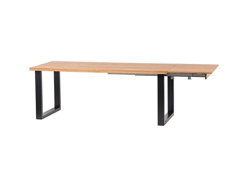 Massivholztisch mit Bügelgestell Industry und Loft Stil