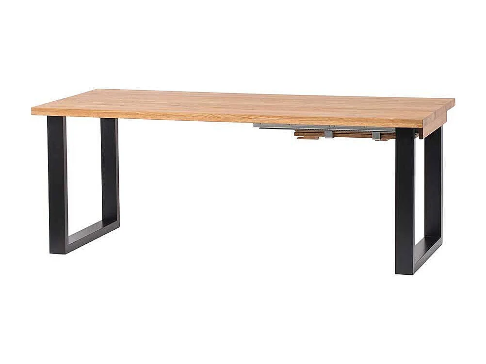 Massivholztisch mit Bügelgestell Industry und Loft Stil