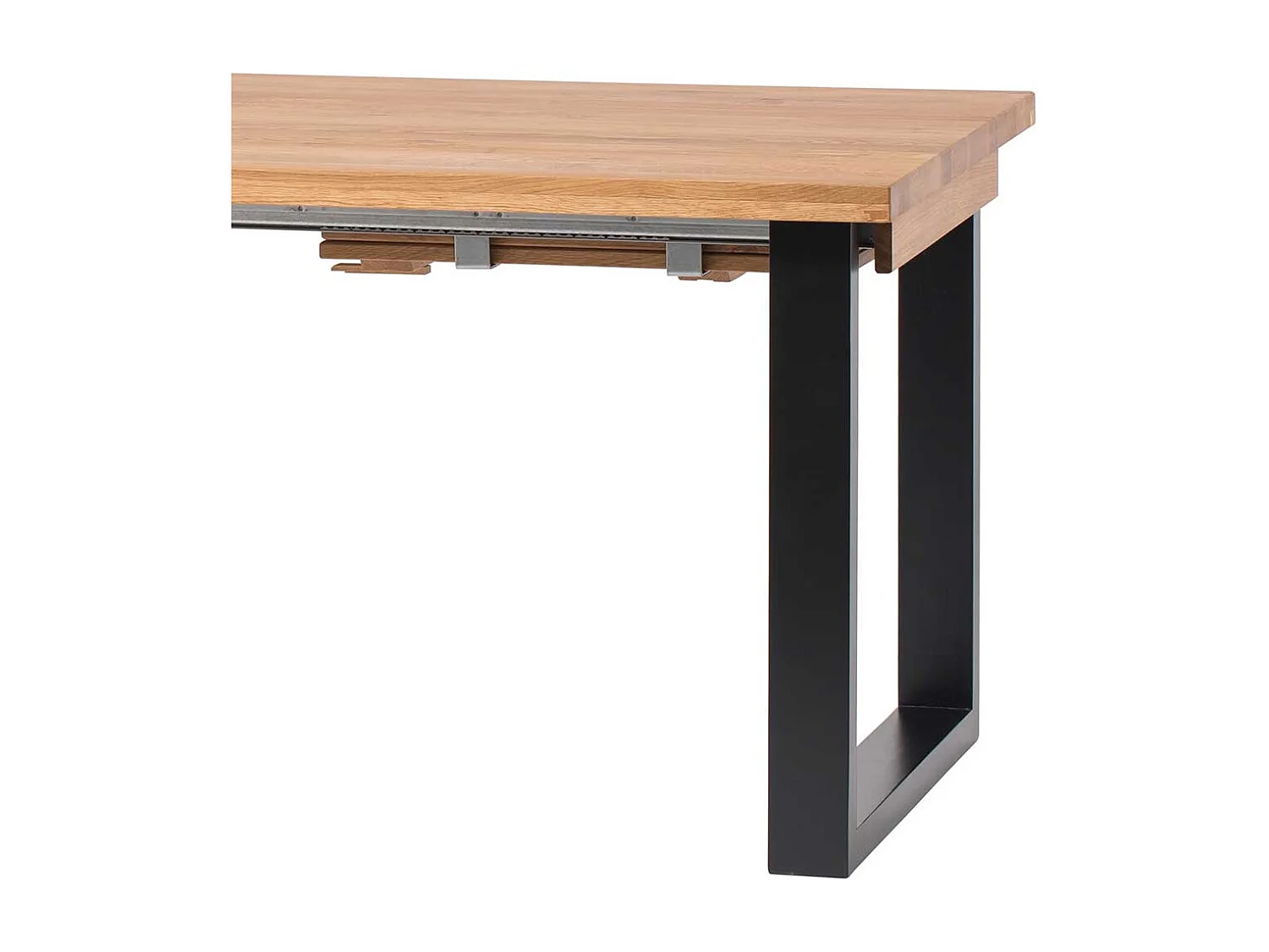 Massivholztisch mit Bügelgestell Industry und Loft Stil