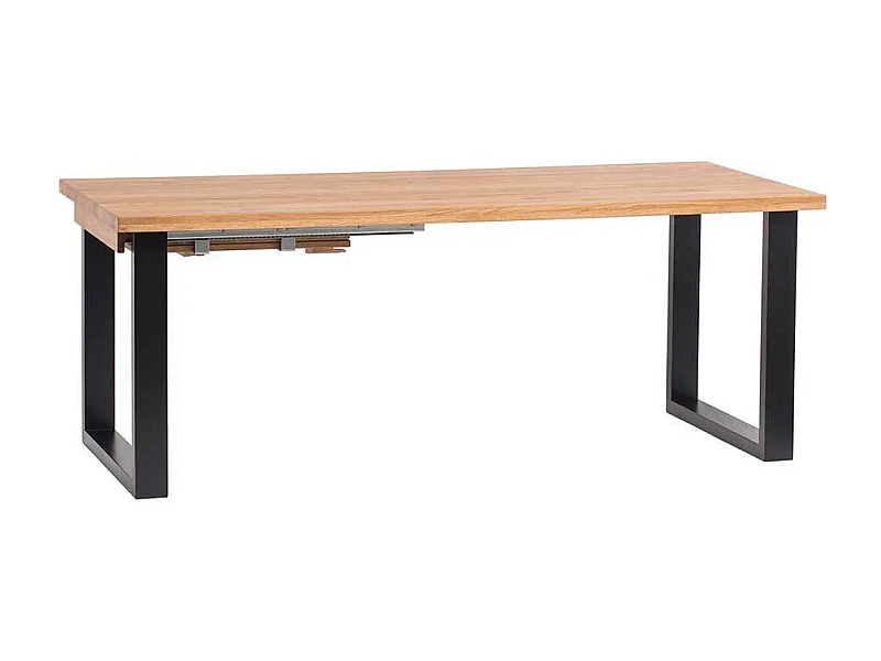 Massivholztisch mit Bügelgestell Industry und Loft Stil