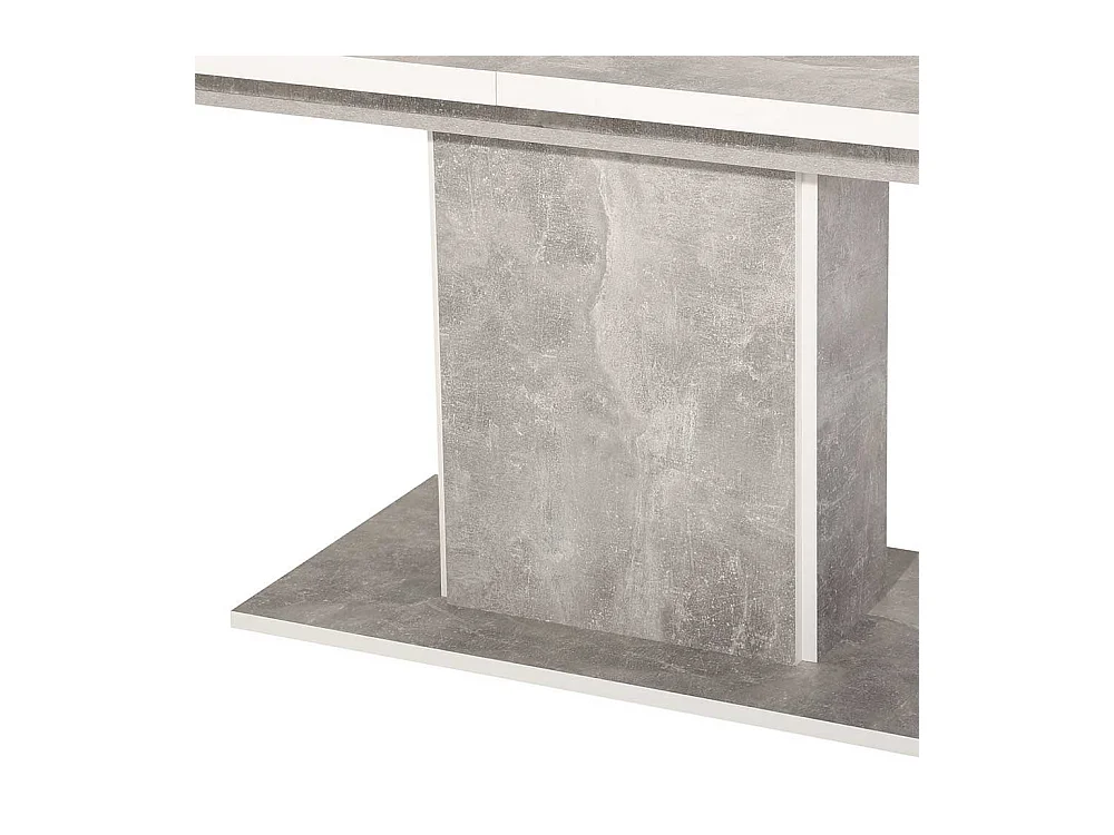 Esstisch in Beton Grau Mittelauszug