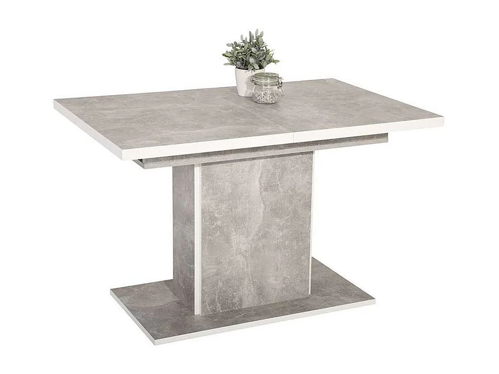 Esstisch in Beton Grau Mittelauszug