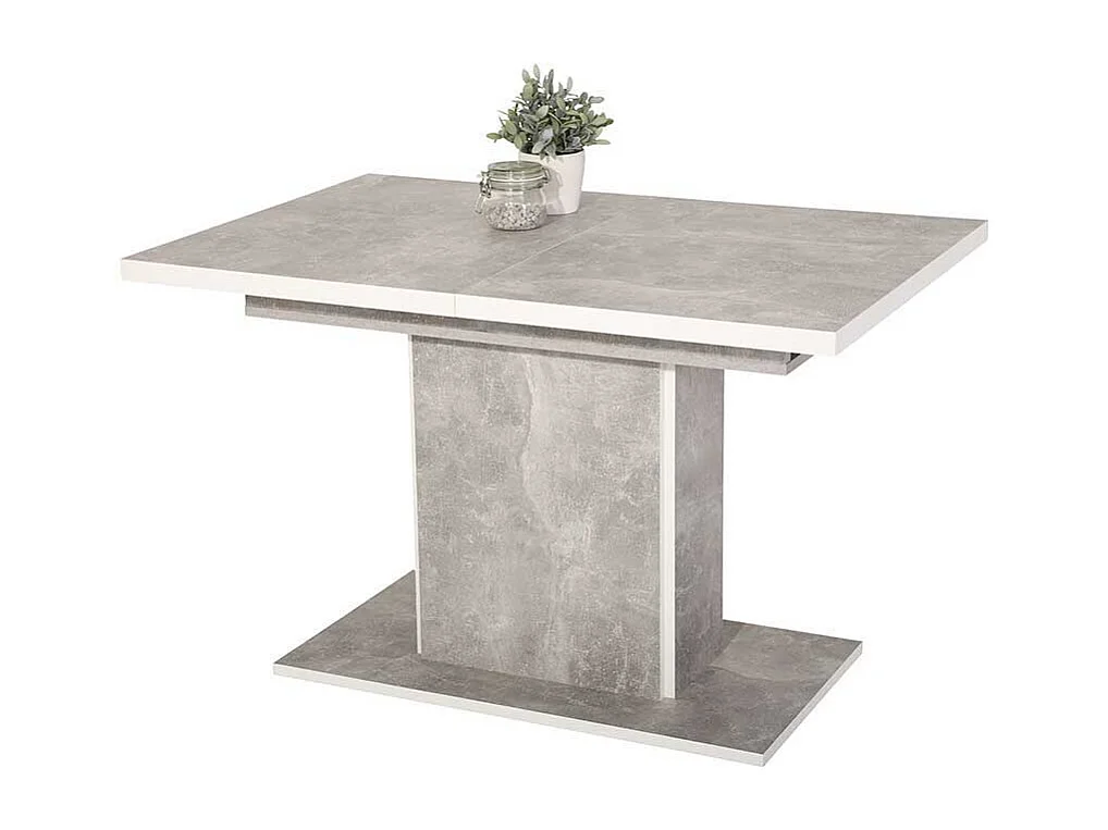 Esstisch in Beton Grau Mittelauszug